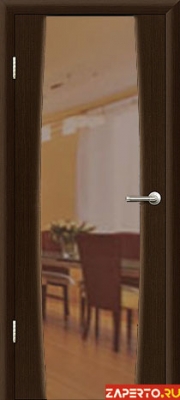 межкомнатные двери  Рада Лоренцо исполнение 2 вариант 3 Зеркало венге