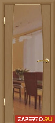 межкомнатные двери  Рада Лоренцо исполнение 2 вариант 3 Зеркало орех миланский