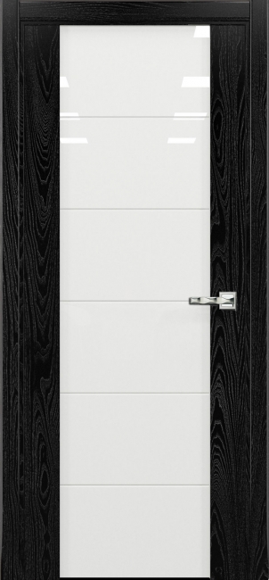 межкомнатные двери  Рада Marco ДО исполнение 2 вариант 12 гравировка эмаль чёрная