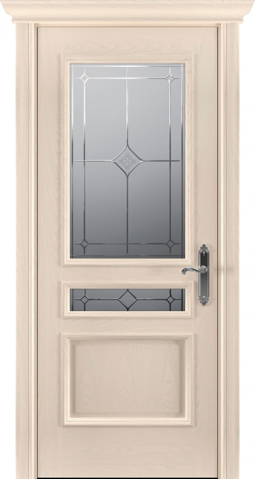 межкомнатные двери  Рада Палермо исполнение 1 вариант 1 гравировка бежевая эмаль