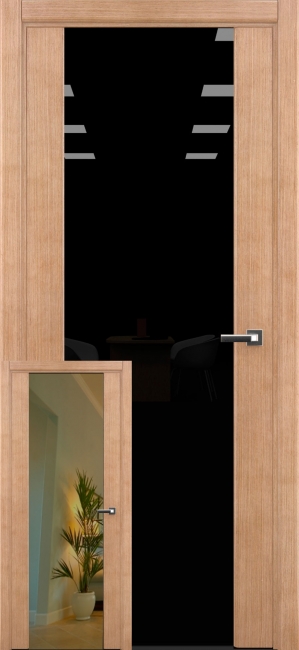 межкомнатные двери  Рада Гранд-М исполнение 2 вариант 3 Зеркало орех миланский